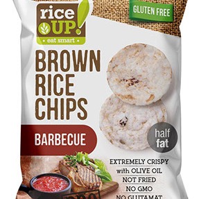 Brown Rice Chips με γεύση Μπάρμπεκιου