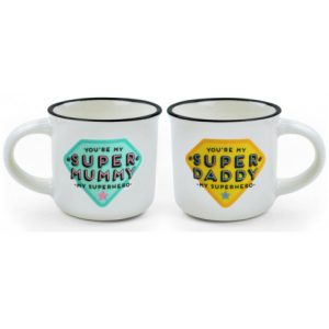 set 2 espresso mugs - best mum & dad