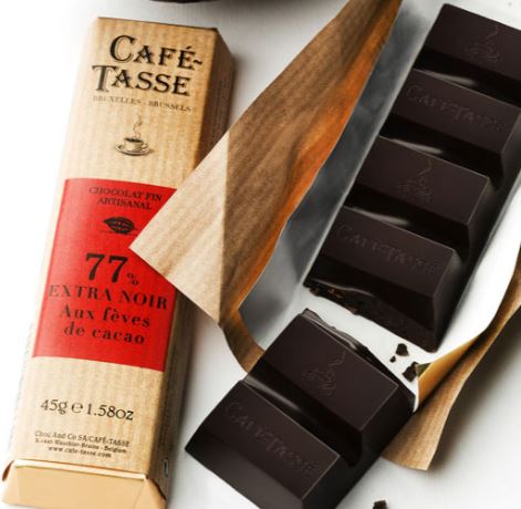 Cafe tasse  μπάρα  σκούρας σοκολάτας 77% κακάο 45γρ