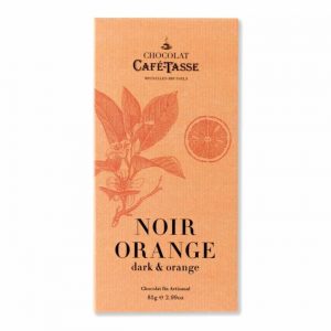 Cafe tasse  σκούρα σοκολάτα 60% κακάο με πορτοκάλι 85γρ