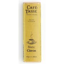 Cafe tasse  σοκολάτα  Λευκή με λεμόνι 45γρ