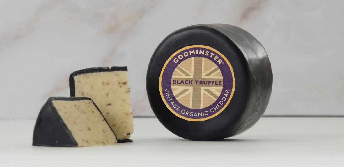 Cheddar με μαύρη τρούφα σε κερί Wyke