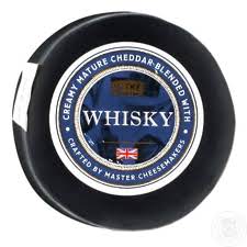 Cheddar με whisky σε κερί Wyke