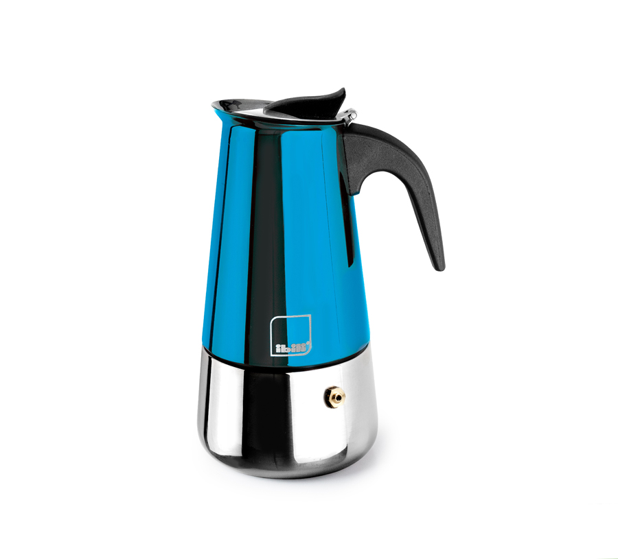espresso coffee maker για 2 ανοξείδωτο μπλε