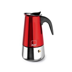 espresso coffee maker για 2 ανοξείδωτο κόκκινο
